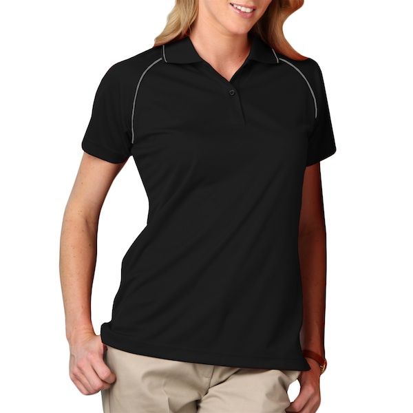 Ladies Wicking Polo With Contrast Piping