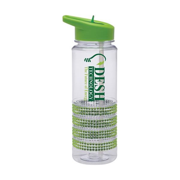 25 oz Lime Green Dazzler Water Bottle