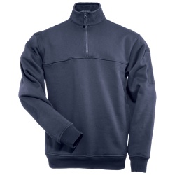 1/4 Zip Job Shirt (TALL) - Made specifically for Fire professionals  the poly/cotton fleece &frac14; Zip Job Shirt provides functionality and comfort. Each shoulder offers a mic clip and pen pockets are found on the left sleeve. The Chest Breakthrough pocket accommodates a large object while the hook and loop fastener divider keeps smaller items in place.