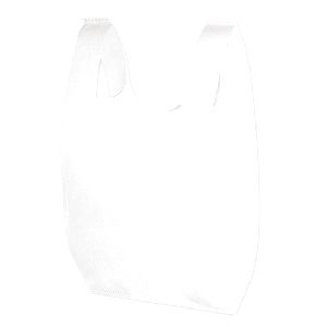 Recession Buster Non-Woven T-Shirt Bag - Color Evolution - T-SHIRT HANDLE BAG WHITE