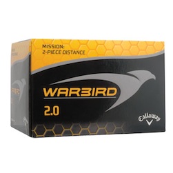 Callaway Warbird 2.0 - The Callaway Warbird 2.0 is a two piece golf ball designed for distance seekers who love to watch it fly.