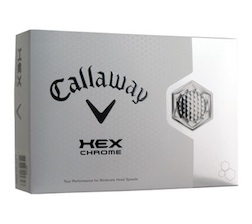 Callaway HEX Chrome - Callaway HEX Chrome golf ball has s-Tech and features a low compression that produces extremely soft feel off the club face and generates low driver spin to maximize distance. 