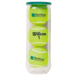 Wilson Championship Tennis Balls - Official Wilson championship tennis balls, pressurized, 3 balls per can. Tennis ball imprint colors: black, red 186, green 3292, green 355, navy blue, and reflex blue.