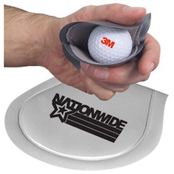 Ballzee Golf Ball Cleaner - The Ballzee golf ball cleaner fits in your pocket and stays wet to clean your golf ball while keeping your pocket dry. Item is available in gray only.