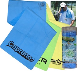Chilly Pad Towel - The frogg toggs Chilly Pad towel keeps you cool on the golf course, during a workout, hard ride to tough climb. 