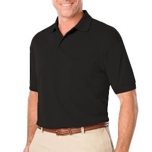 Adult Short Sleeve Pique With Pocket - Men's value pique polo.