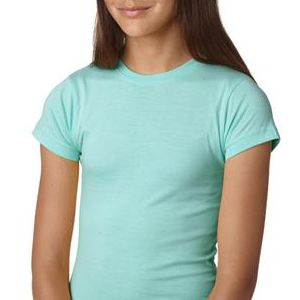   2616 LA T Girls' Fine Jersey Longer Length T-Shirt 