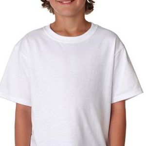 3930B Fruit of the Loom Youth Heavy Cotton HDTM T-Shirt  - 3930B-White