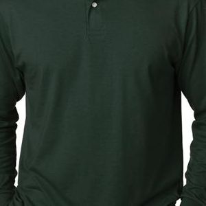 437ML Jerzees Adult Long-Sleeve 50/50 Jersey Polo with SpotShield  - 437L-Forest Green