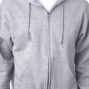 4999 Jerzees Adult Super Sweats Full-Zip Hooded Sweatshirt  - 4999-Ash (50/50)