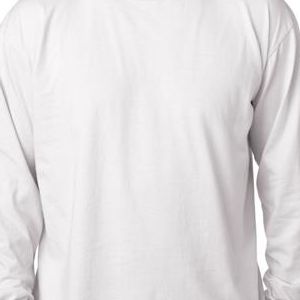 6014 Chouinard Adult Heavyweight Garment-Dyed Long-Sleeve Tee  - 6014-White DirDye