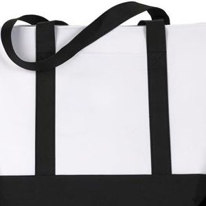   7006 UltraClub Zippered Polyester Tote Bag 