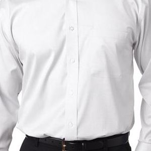 8380 UltraClub Men's Non-Iron Cotton Pinpoint Woven Shirt  - 8380-White