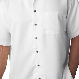8980 UltraClub Men's Blend Cabana Breeze Camp Shirt  - 8980-White