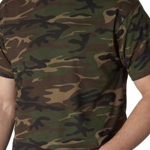 939 Anvil Adult Camouflage Cotton Tee  - 939-Green Camo