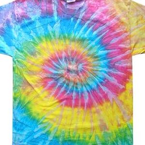 H1000 tie-dyes Adult Tie-Dyed Cotton Tee  - H1000-Saturn Swirl