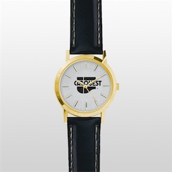 Gold Union Watch with Leather Band