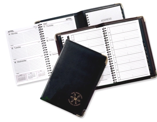 Elite&reg; Desk Planner/Address Book - Made in USA Union Bug Available