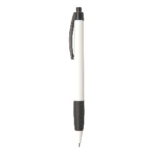Newport WG Pen - &#8226; Stylish retractable ballpoint pen with rubber grip<br>

&#8226; White barrel & ferrule with matching colored plunger, clip & grip<br>

&#8226; Protective ballpoint covering included<br>

&#8226; Black medium point<br> 

&#8226; High-Quality <b><i>Glide-Write&#153;</b></i> Ink