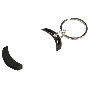 On The Edge Key Tag - Keep keys conveniently close with this sturdy plastic two-tone key tag