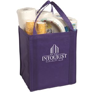 Large Non-Woven Grocery Tote - Constructed of 80 gsm non-woven polypropylene
