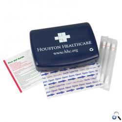 Express Swab First Aid Kit - Navy, Dk Green, White & Black - molded with home recycled material.