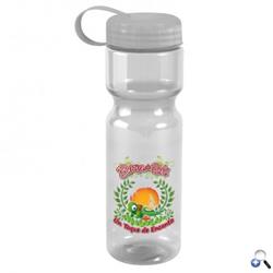 28 oz. with Tethered Lid - 4c Digital Imprint - Molded with Post-Consumer Recycled, Food-Compliant PETE