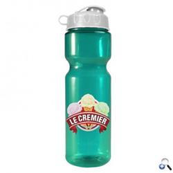 28 oz. Flip-top Bottle - 4c Digital Imprint - Molded with Post-Consumer Recycled, Food-Compliant PETE