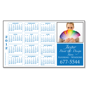 4" x 7" Full Color White Vinyl (ultra removable wall adhesive) - Full Color Calendar Decals