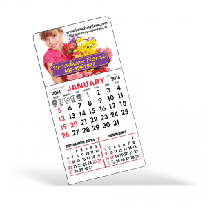 3" x 4 1/4" (1 Month) Full Color (1 Month) White Vinyl (ultra removable wall adhesive) - Stick-It! Calendar Pads