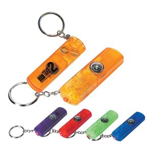 Whistle, Light And Compass Key Chain