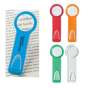 Plastic 2" Ruler With Circular Magnifying Glass
