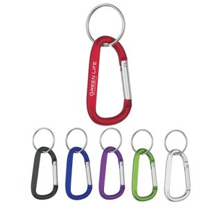 - 8mm Carabiner With Split Ring