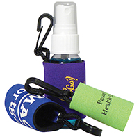 Bottle Clip  - Neoprene sleeve w/clip only. Bottle sold separately.  Fits our 1 oz round personal care bottles.