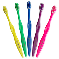 Concept Junior  Toothbrush - Middle aged child size toothbrush with soft bristles. Matching body and inner bristle.