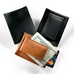 Magnetic Money Clip with Card Pocket