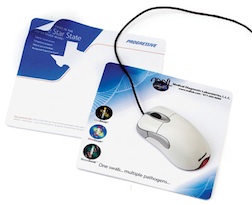 Mouse Notes&trade; with Non-Skid Backer (4 Color Process) - Mouse Notes with non skid backer 25 sheets pad 8"x6"