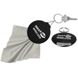 The Dot Rubber Microfiber Holder Key Tag - The Dot Rubber Microfiber Holder Key Tag