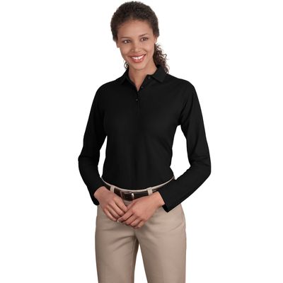 Port Authority &#174;  Ladies Long Sleeve Silk Touch&#153; Polo.  L500LS