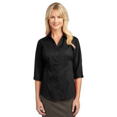  IMPROVED  Port Authority &#174;  Ladies 3/4-Sleeve Blouse. L6290