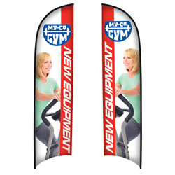 13' Razor Sail Sign Double-Sided Replacement Graphic - 