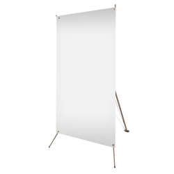 32" x 72" Tripod Banner Display Hardware Only - Portable and Lightweight, this time-tested design comes in four sizes!Strong fiberglass plastic "X" support constructionHigh impact plastic support hub and banner hooksFlexible arms pull banner taut and create stabilityHighly recommended for multi-display applications at expositions, retail locations and promotional campaigns