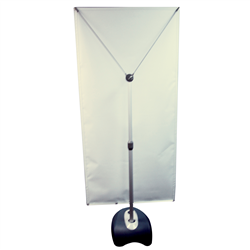 Four Season Glider Display Hardware Only - "All-weather" display...Watch your message smoothly glide in the wind Innovative cable assembly ensures banner will not bow in the windBallast base can be filled with sand or waterTwist-lock telescoping pole accepts banners from 24" to 40" wide and 60" to 78" high
