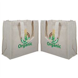 11 oz. Recycled Cotton Totes Full-Color Transfer 16"w x 8"d x 16"h (2-Sided) - 