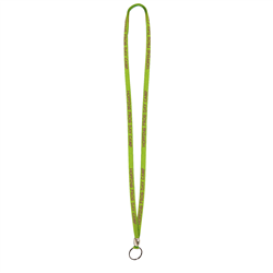 3/8" Lanyard with Split Ring and Bead (1-Color Imprint) - Lanyards