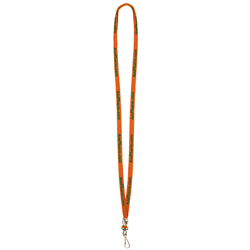3/8" Lanyard with Swivel Hook and Bead (1-Color Imprint) - 