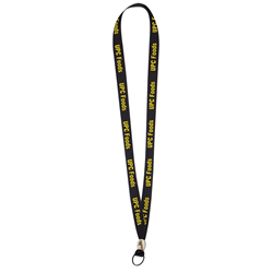 5/8" Lanyard with Split Ring and Bead (1-Color Imprint) - 