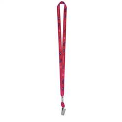 1/2" Deluxe Lanyard w Bulldog Clip (Full-Color, 2-Sided) - 