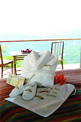 Cabana Bay Velour Robe, Slippers and Travel Gift Set