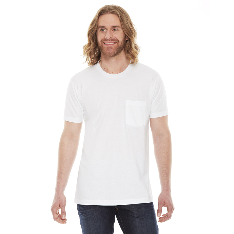 Unisex Fine Jersey Pocket Short-Sleeve T-Shirt